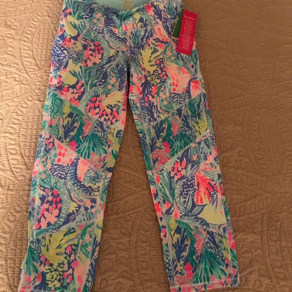 Lilly Pulitzer Thea Crop Leggings Mermaid Cove